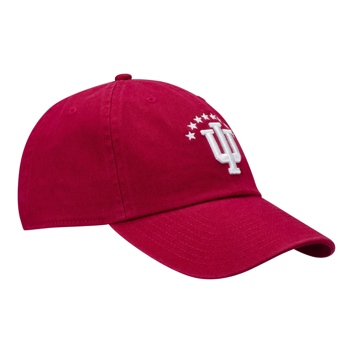 Indiana Hoosiers Men's Soccer Star Crimson Adjustable Hat - Front Right View