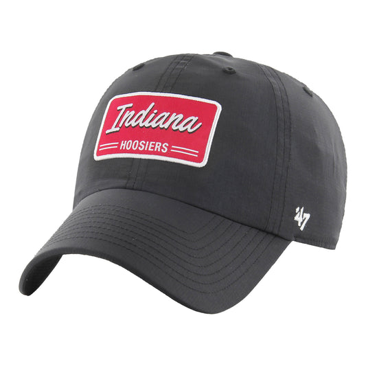 Indiana Hoosiers Fairway Clean Up Patch Black Hat - Front View