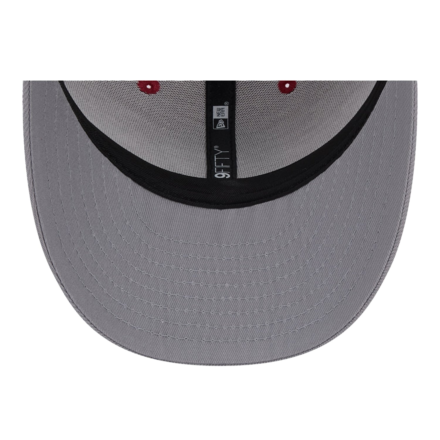 Indiana Hoosiers Round Throwback Mesh Crimson Adjustable Hat - Under Brim