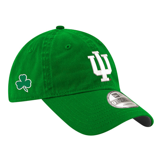 Indiana Hoosiers St. Patrick's Day Green Adjustable Hat - Angled Right View