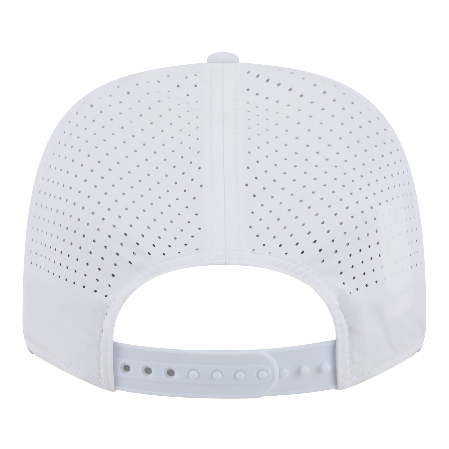Indiana Hoosiers Preform White Snapback Hat - Back View