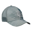 Indiana Hoosiers Camo Grey Snapback Trucker Hat - Front Left View