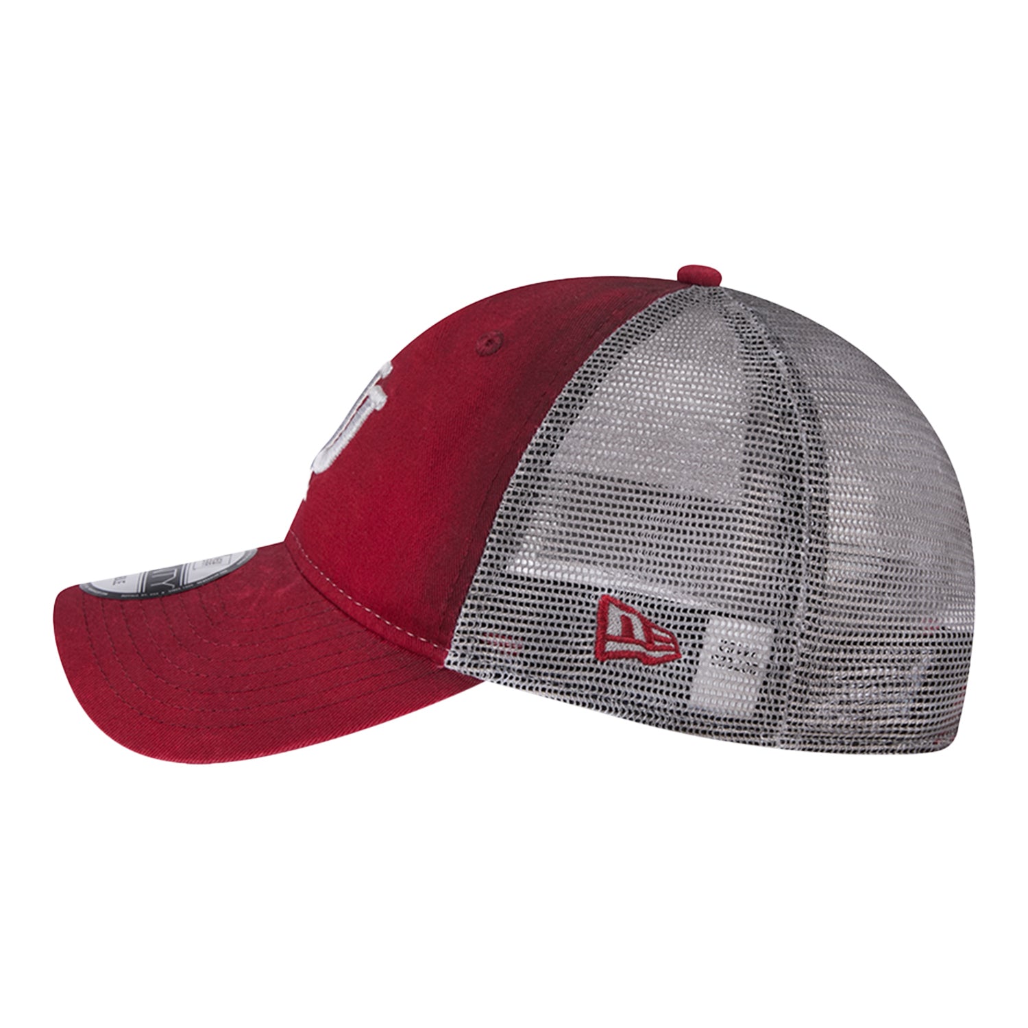 Indiana Hoosiers Team Slick Crimson and White Adjustable Hat - Left View