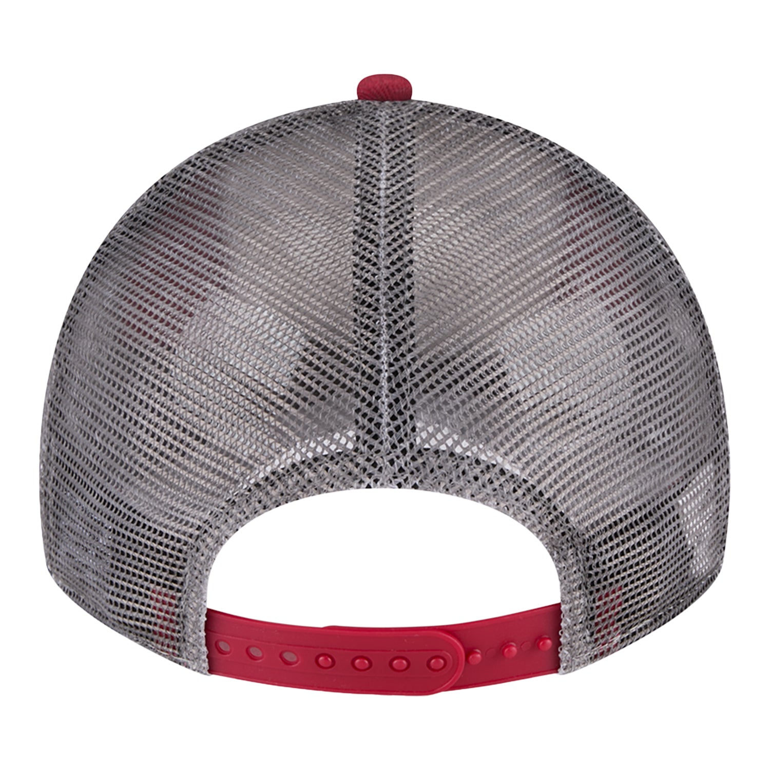 Indiana Hoosiers Team Slick Crimson and White Adjustable Hat - Back View