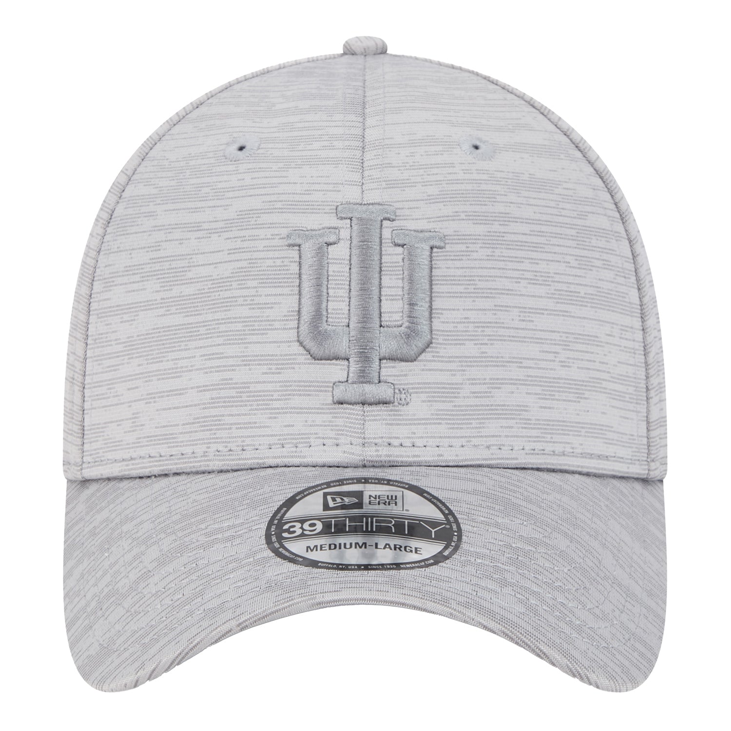 Indiana Hoosiers Tech Grey Flex Hat - Front View