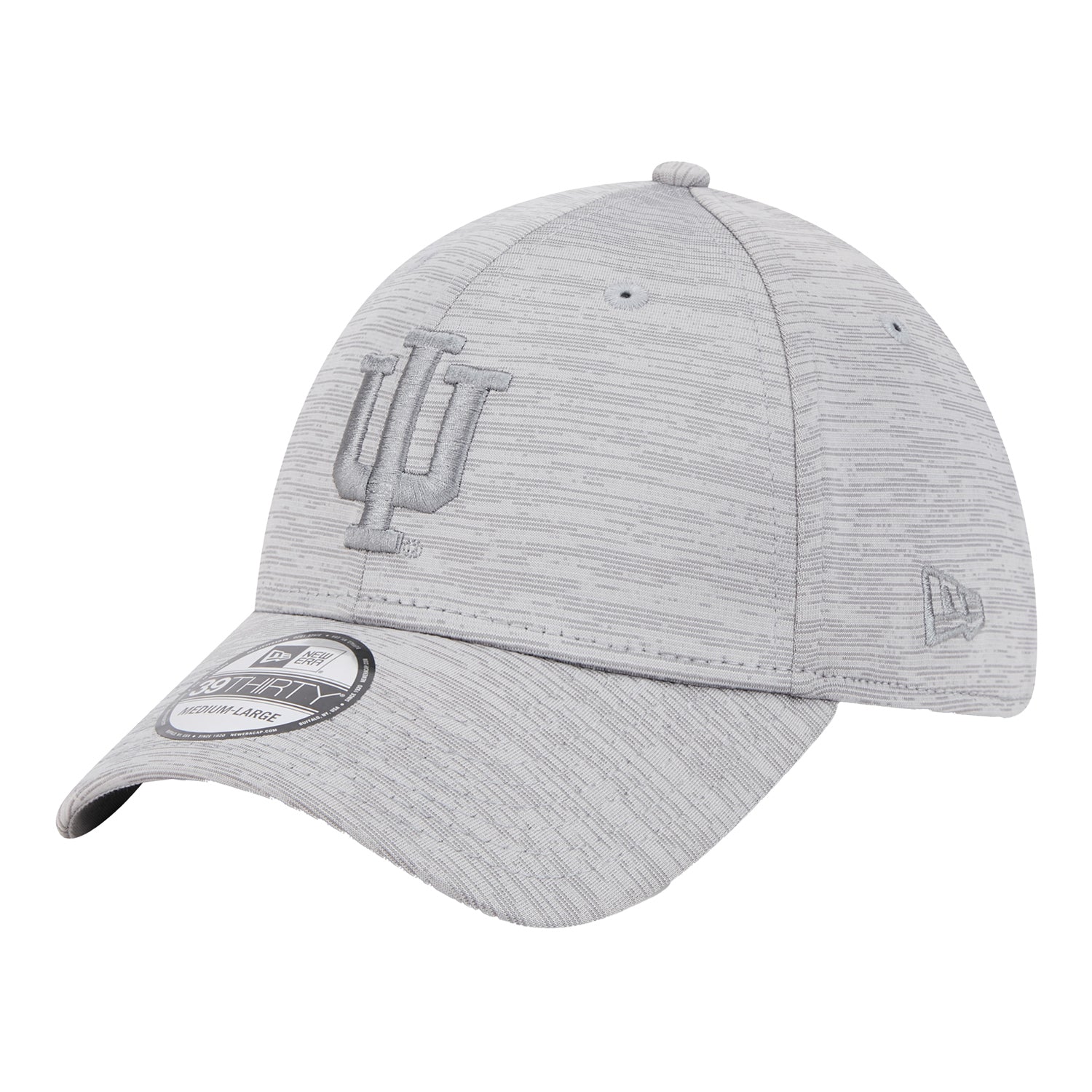 Indiana Hoosiers Tech Grey Flex Hat - Front Left View
