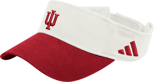 Indiana Hoosiers 2-Tone Red and Cream Visor - Front View