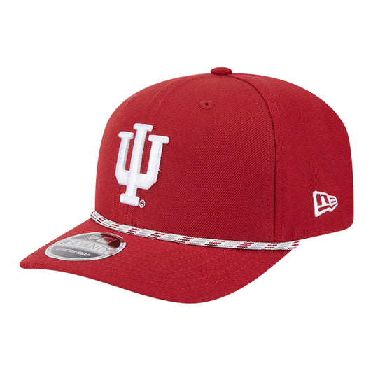 Indiana Hoosiers New Era 970 Red Logo Rope Hat - Front View