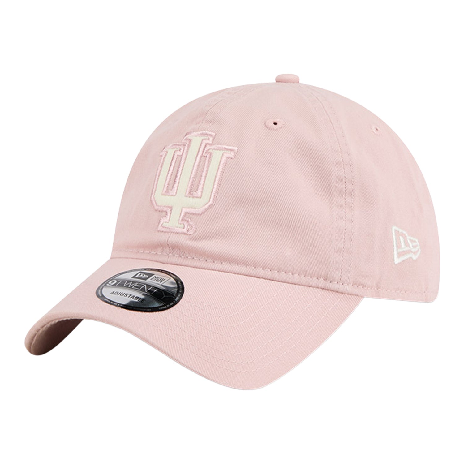 Indiana Hoosiers New Era 920 Pink Unstructured Adjustable Hat - Front Left View
