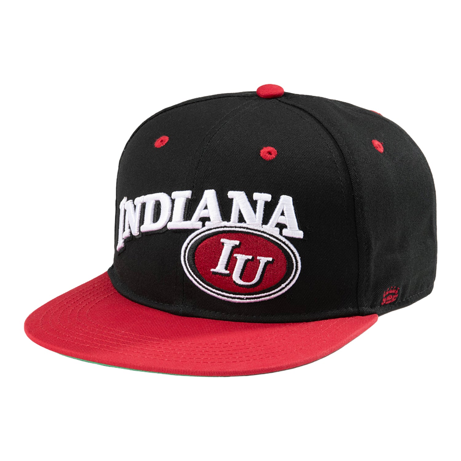 Indiana Hoosiers Homefield Adjustable Snapback Vintage Football Hat - Front Left View