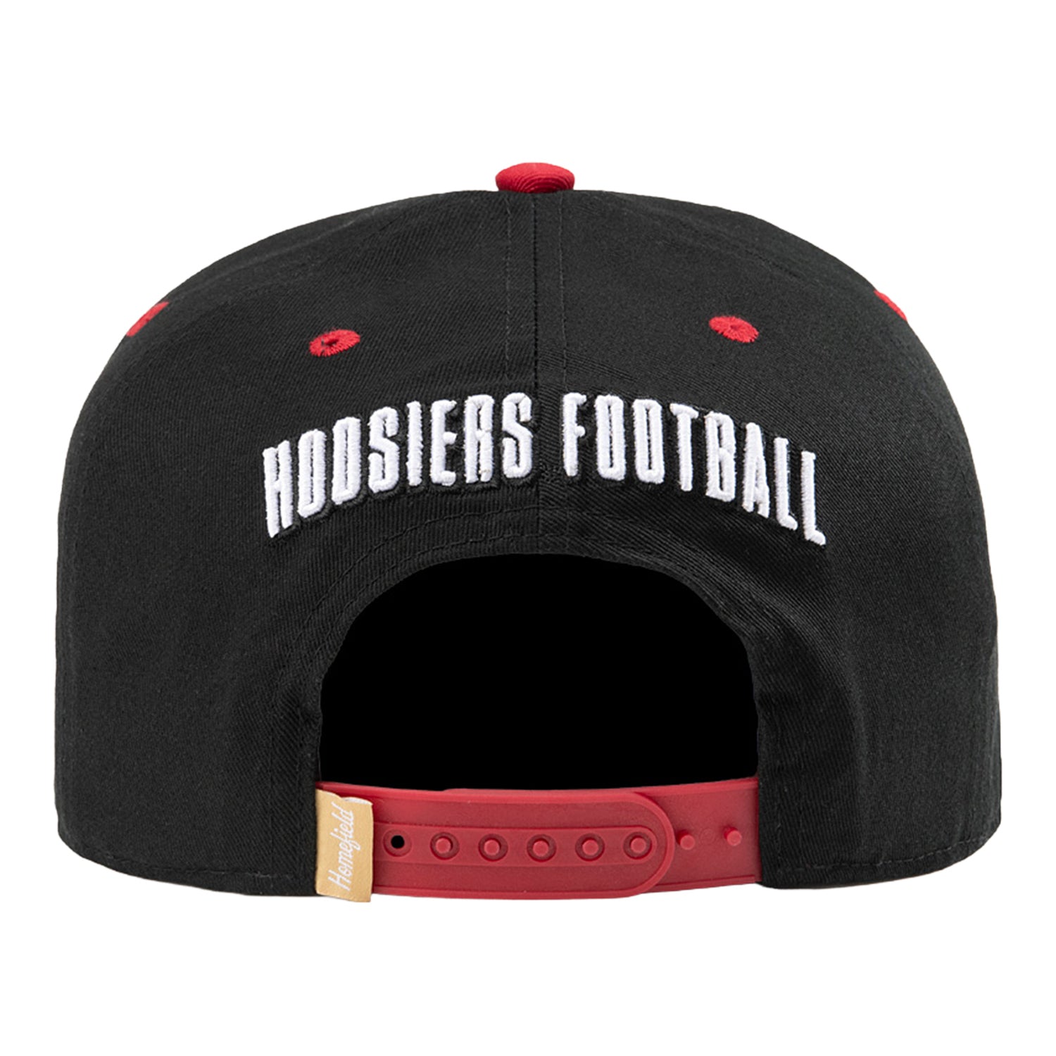 Indiana Hoosiers Homefield Adjustable Snapback Vintage Football Hat - Back View
