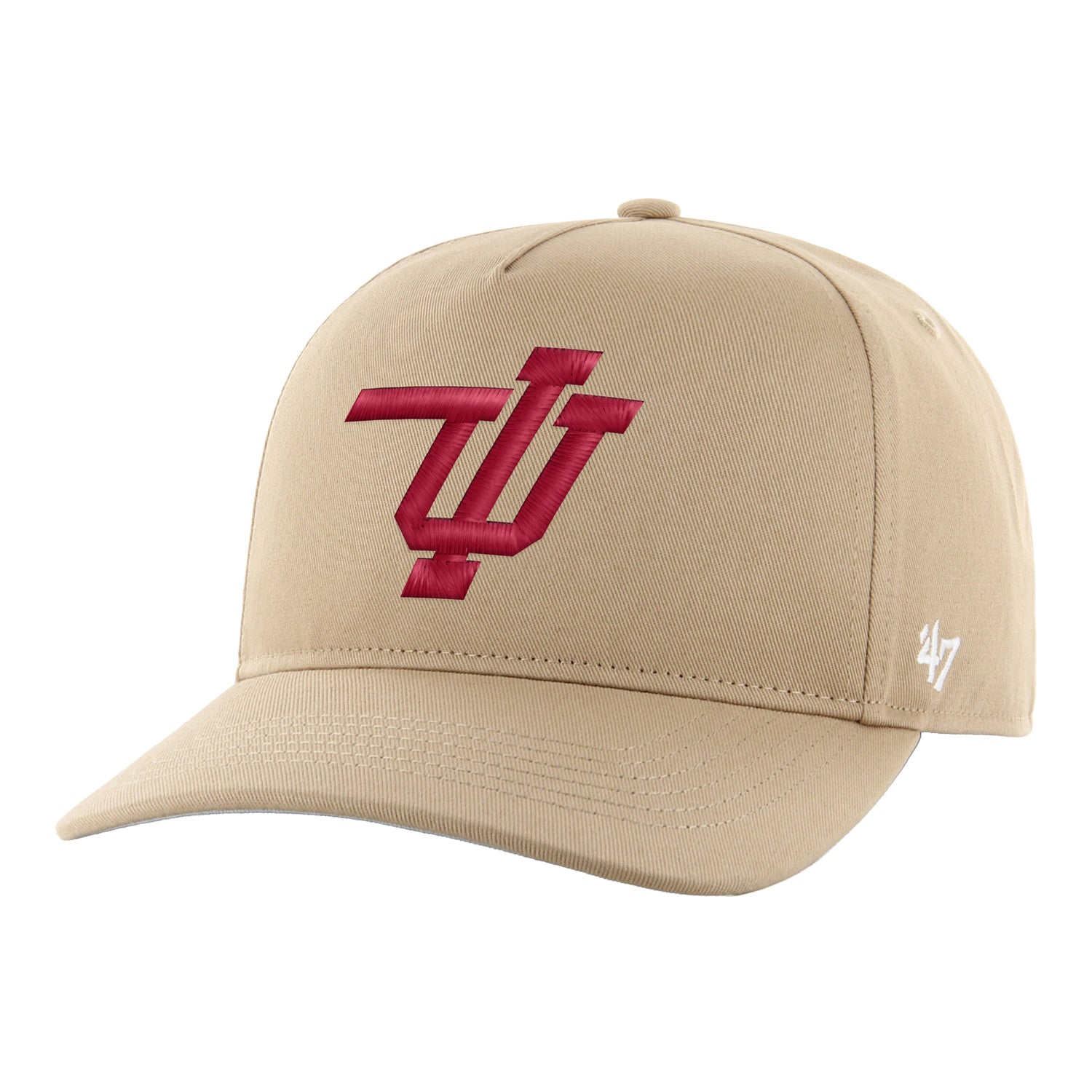 Indiana Hoosiers Flying IU Khaki Hitch Hat - Front View