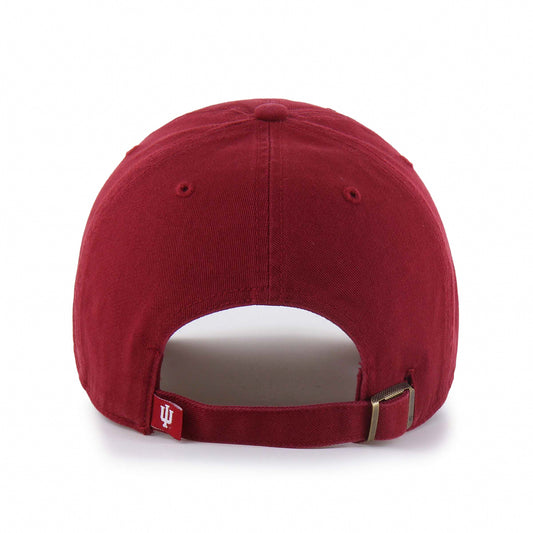 Indiana Hoosiers 47 Brand Hoosier the Bison Red Clean Up Hat- Back view