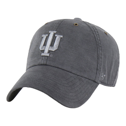 Indiana Hoosiers '47 Carhartt Dyed Black Clean Up Hat