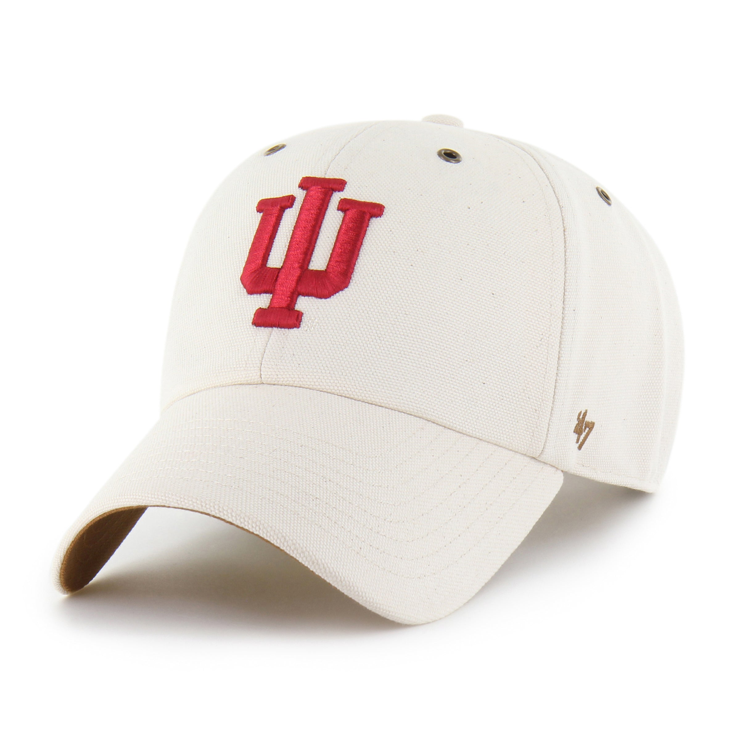 Indiana Hoosiers '47 Carhartt Undyed Cream Clean Up - Front LEft View