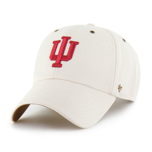 Indiana Hoosiers '47 Carhartt Undyed Cream Clean Up - Front LEft View
