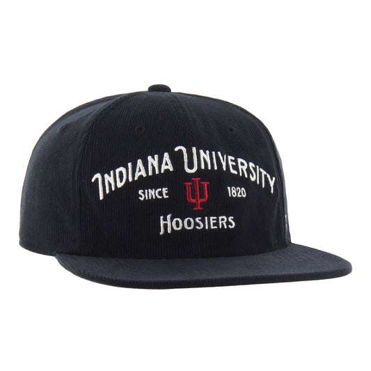 Indiana Hoosiers '47 Brand Whitlock Captain RL Hat – Black - Front Right View