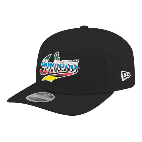 Indiana Script Flag Indiana Hoosiers x IMS Flag Indiana Script New Era 970 Hat - Official ...