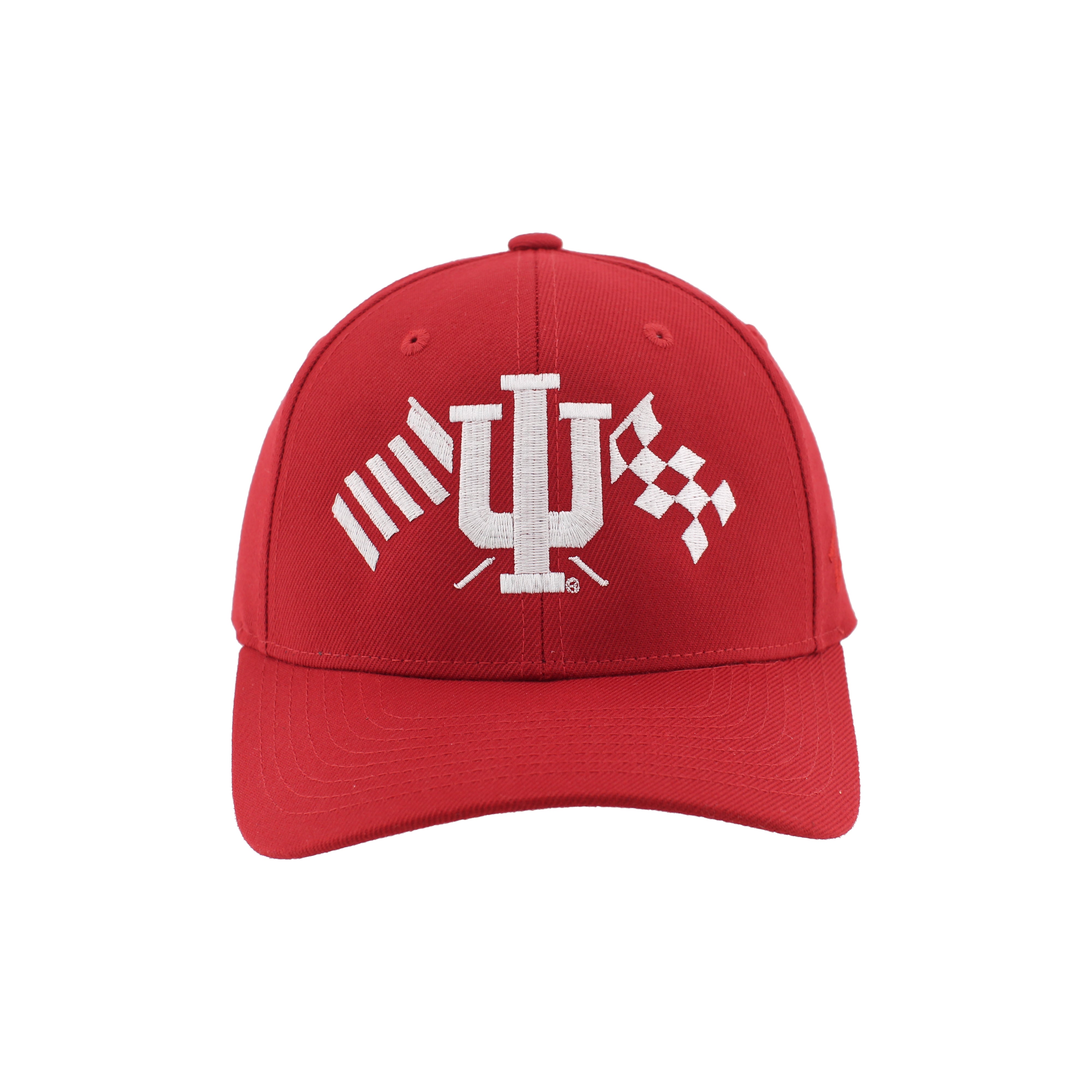 Indiana Hoosiers Checkered & Candy Stripes Hat - Front View