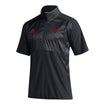 Indiana Hoosiers Adidas Sideline 1/4 Zip Short Sleeve Black Jacket - Front View