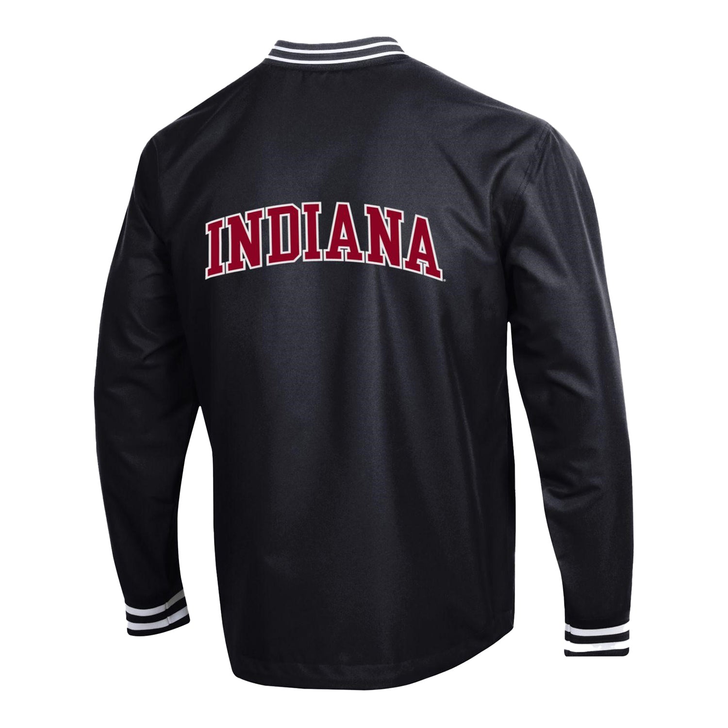 Indiana Hoosiers Super Fan Scout V-Neck Black Jacket - Back View