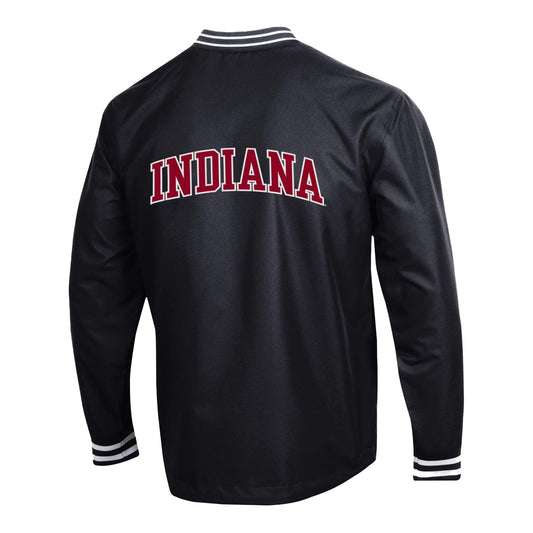 Indiana Hoosiers Super Fan Scout V-Neck Black Jacket - Back View