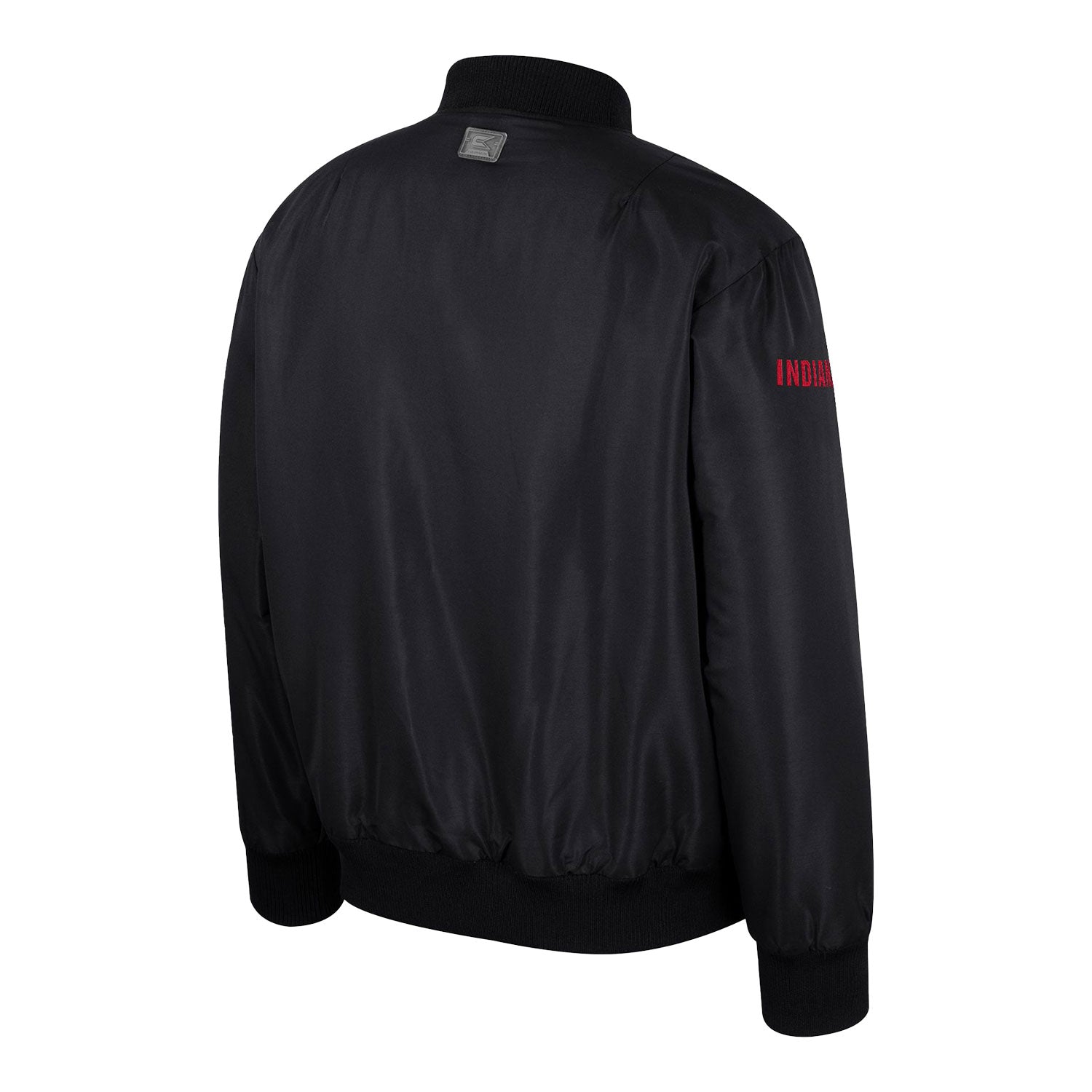 Indiana Hoosiers Black Bomber Jacket - Back View