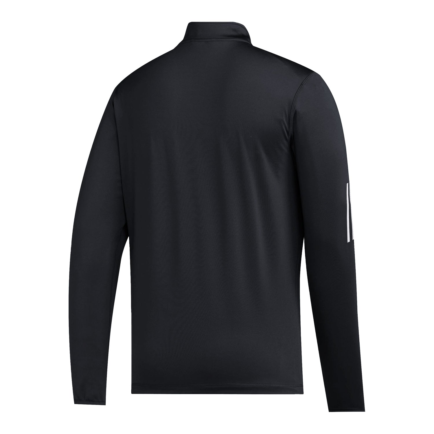 Indiana Hoosiers Adidas Coaches 1/4 Zip Black Jacket - Back View