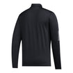 Indiana Hoosiers Adidas Coaches 1/4 Zip Black Jacket - Back View