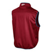 Indiana Hoosiers Softshell Full Zip Crimson Vest - Back View