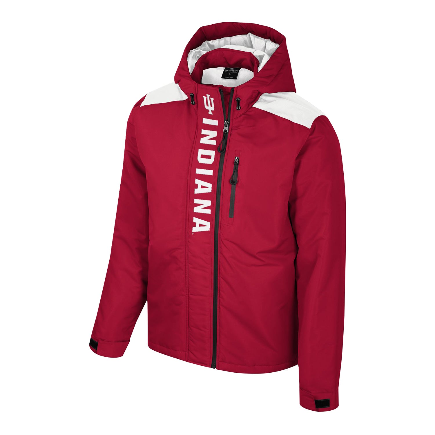 Indiana Hoosiers The One Full Zip Crimson Jacket - Front View