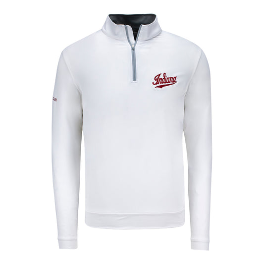 Indiana University Varsity Club White Quarter-Zip Pullover