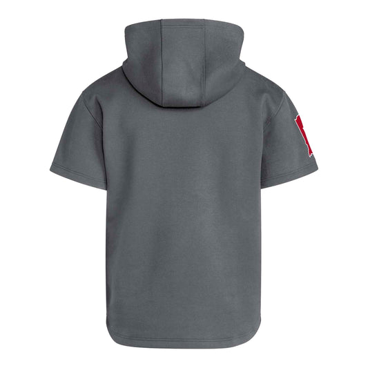 Indiana Hoosiers Dugout Short Sleeve Hoodie - Back View