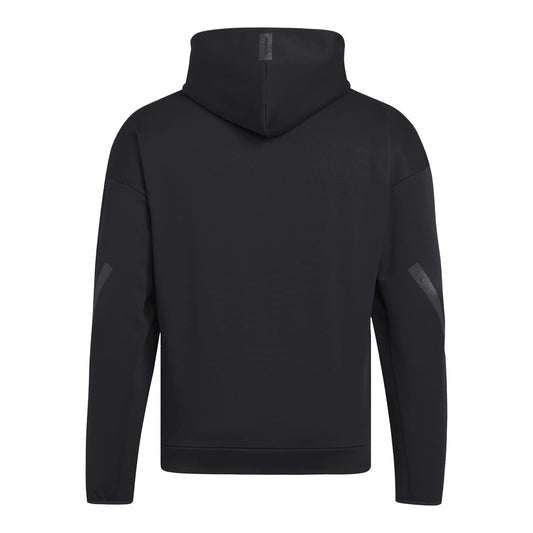 Indiana Hoosiers adidas Z.N.E. Full-Zip Black Jacket - Back View