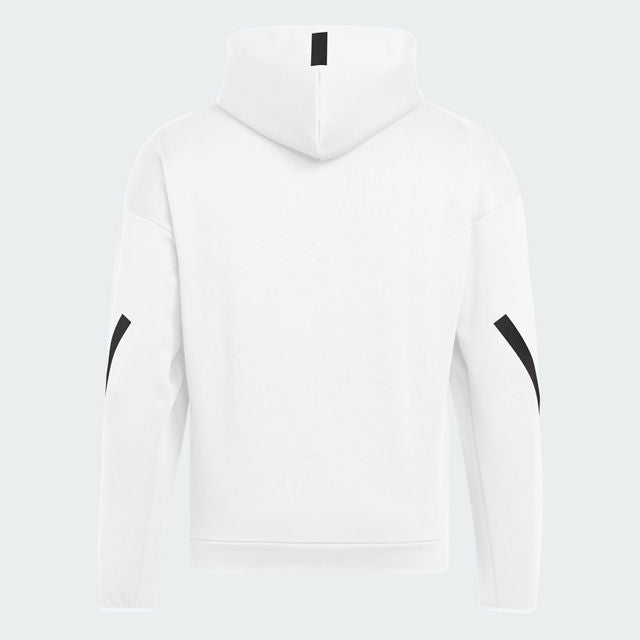 Indiana Hoosiers Z.N.E. Full Zip CFP Hooded White Jacket - Back View