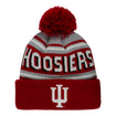 Indiana Hoosiers Crimson and Grey Knit Hat - Front View