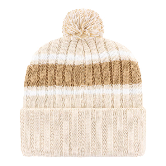 Indiana Hoosiers Bison Plateau Natural Knit Hat - Back View