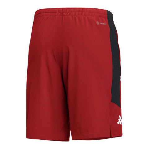 Indiana Hoosiers Adidas Sideline Pocket Crimson Short - Back View