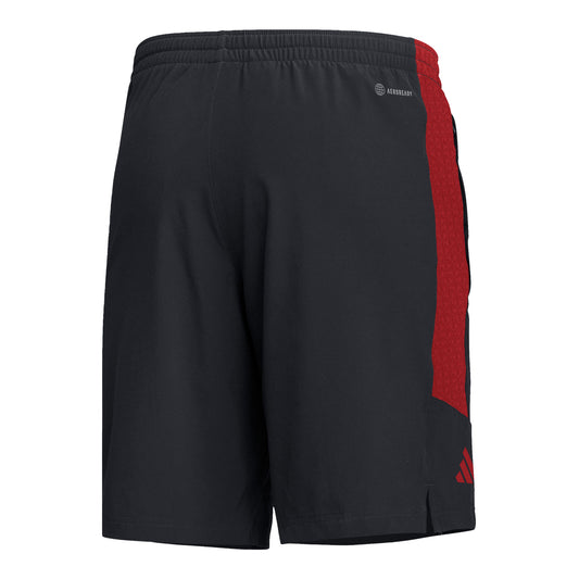 Indiana Hoosiers Adidas Sideline Pocket Black Short - Back View