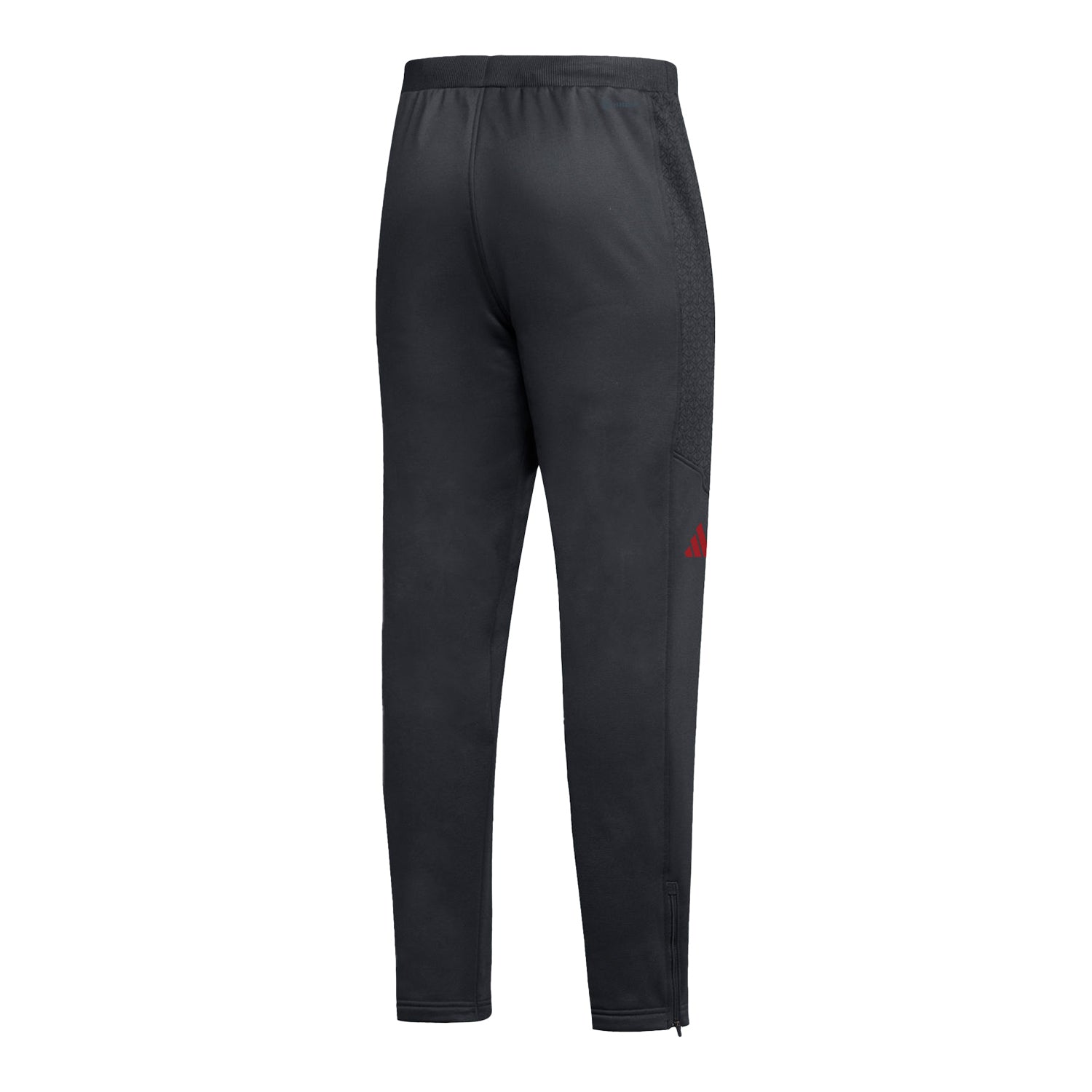 Indiana Hoosiers Adidas Sideline Tapered Black Pant - Back View