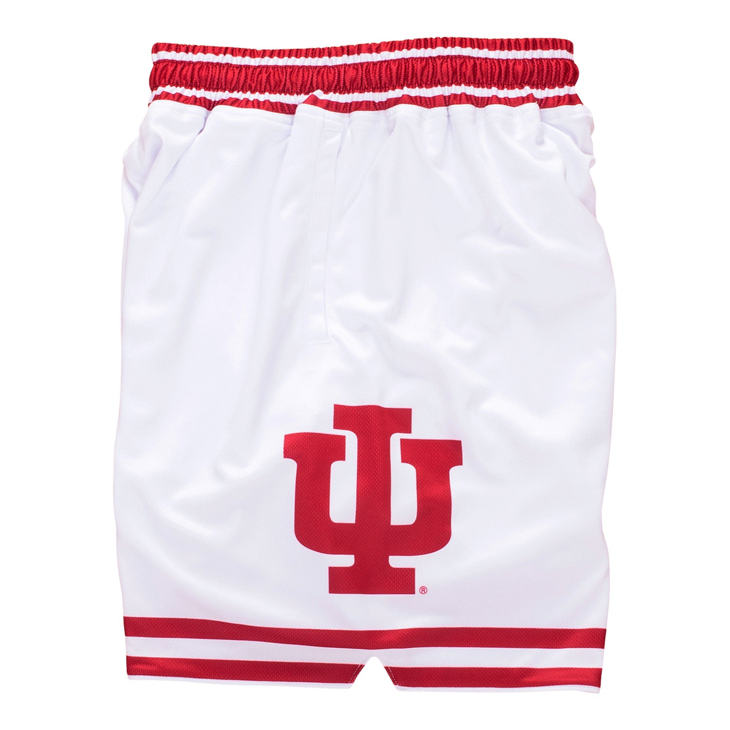 Indiana Hoosiers Basketball 1980-1981 White Game Shorts - Side View