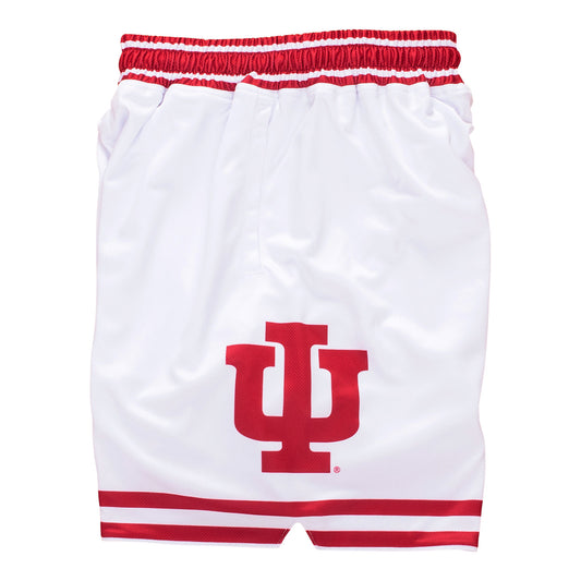 Indiana Hoosiers Basketball 1980-1981 White Game Shorts - Side View