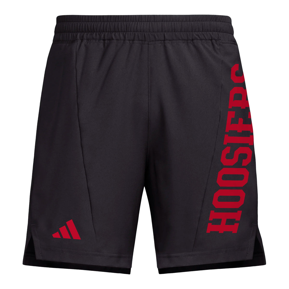Indiana Hoosiers Adidas Training Black Shorts - Front View