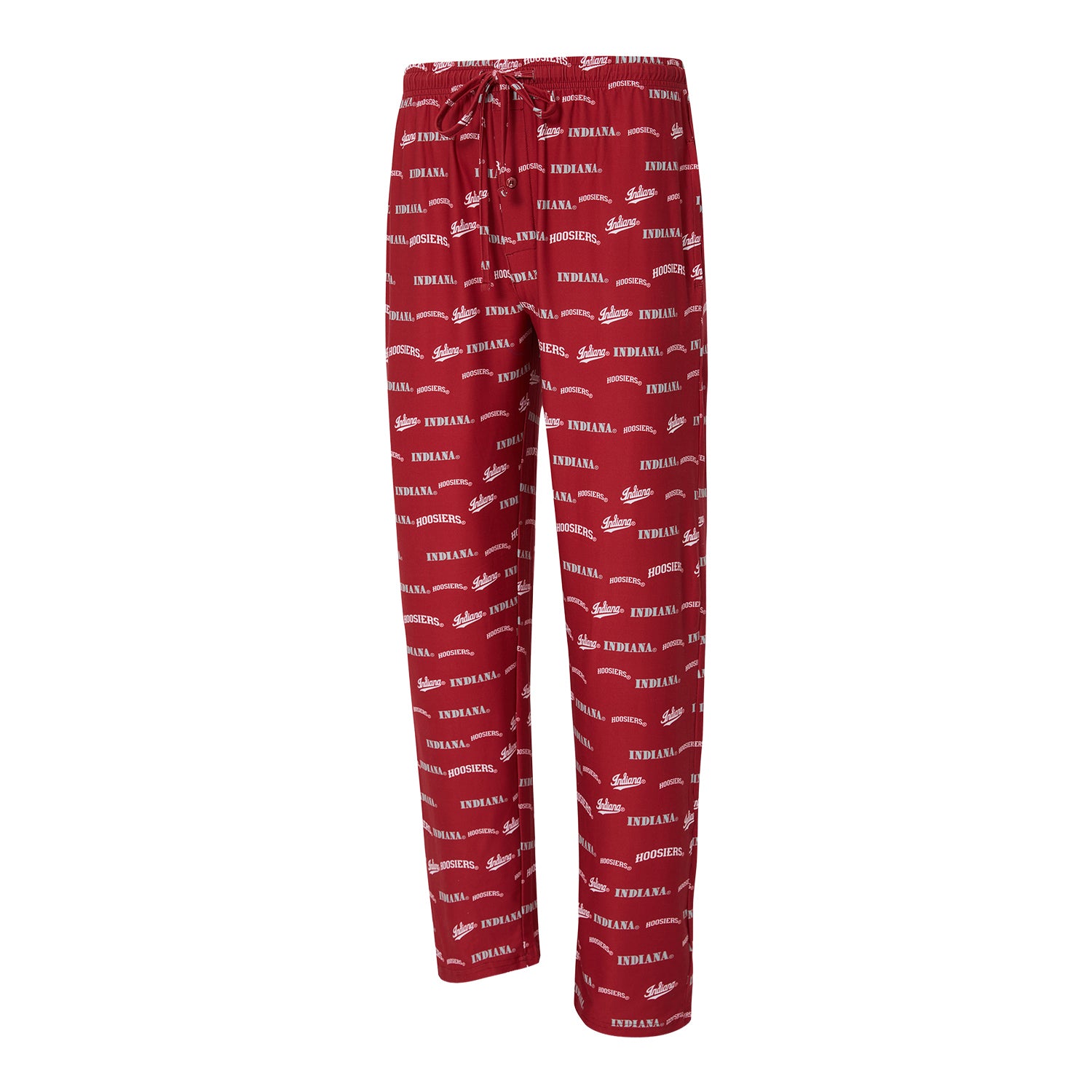 Indiana Hoosiers Red Mosaic Pajama Pants - Front View