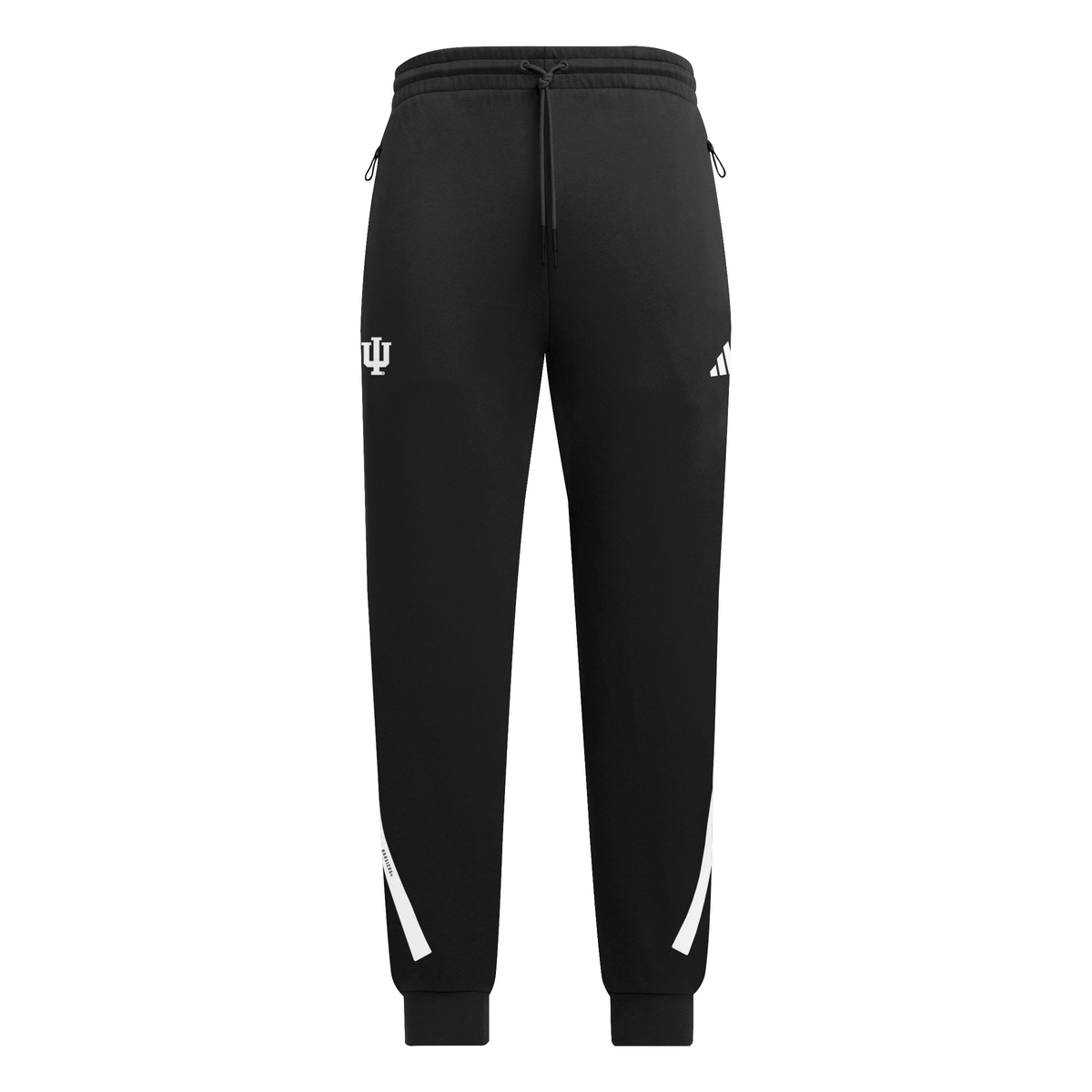 Indiana Hoosiers Z.N.E. Black Sweatpants - Front View