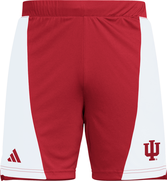 Indiana Hoosiers Adidas Crimson and White Shorts - Front View