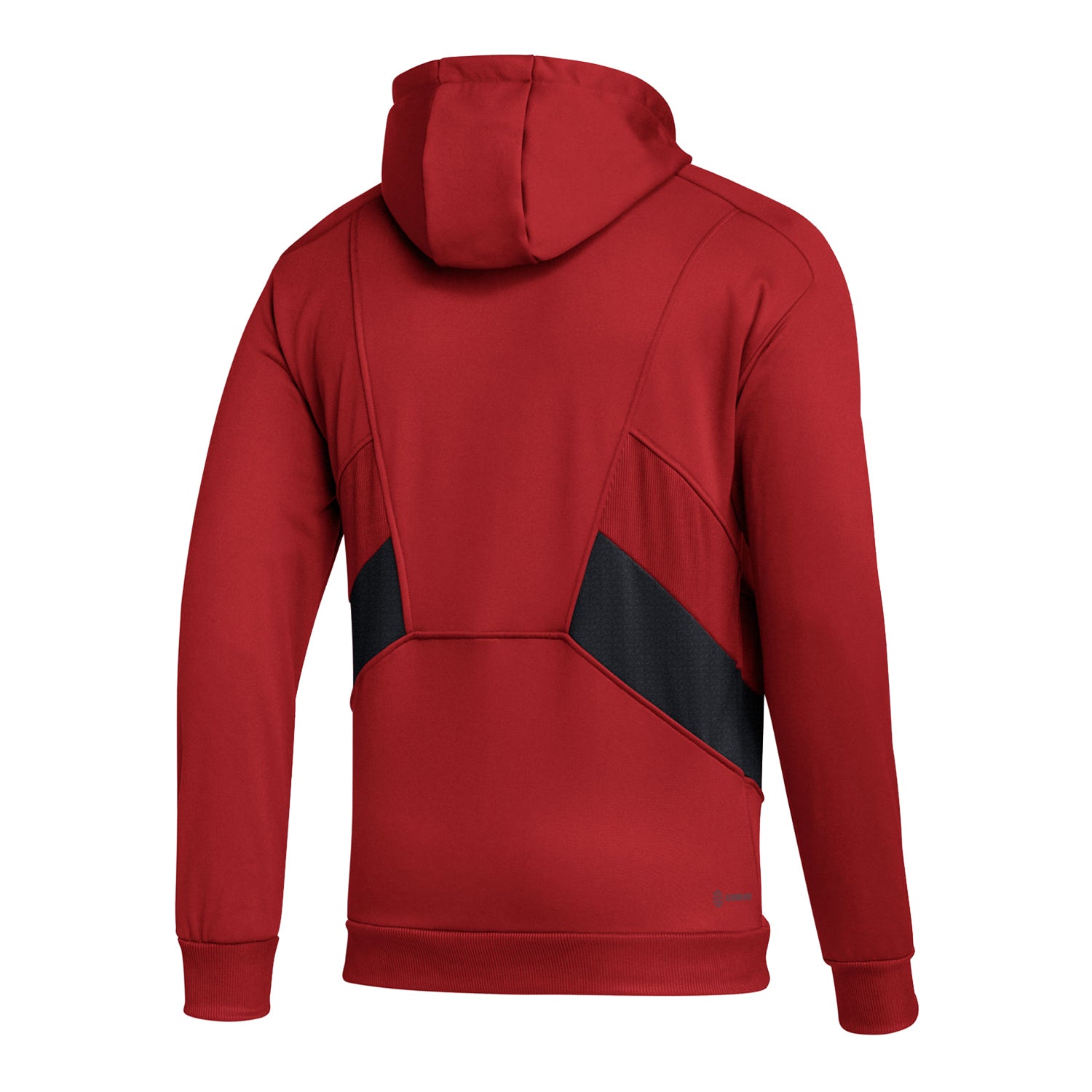 Indiana Hoosiers Adidas Sideline Full Zip Crimson Jacket - Back View