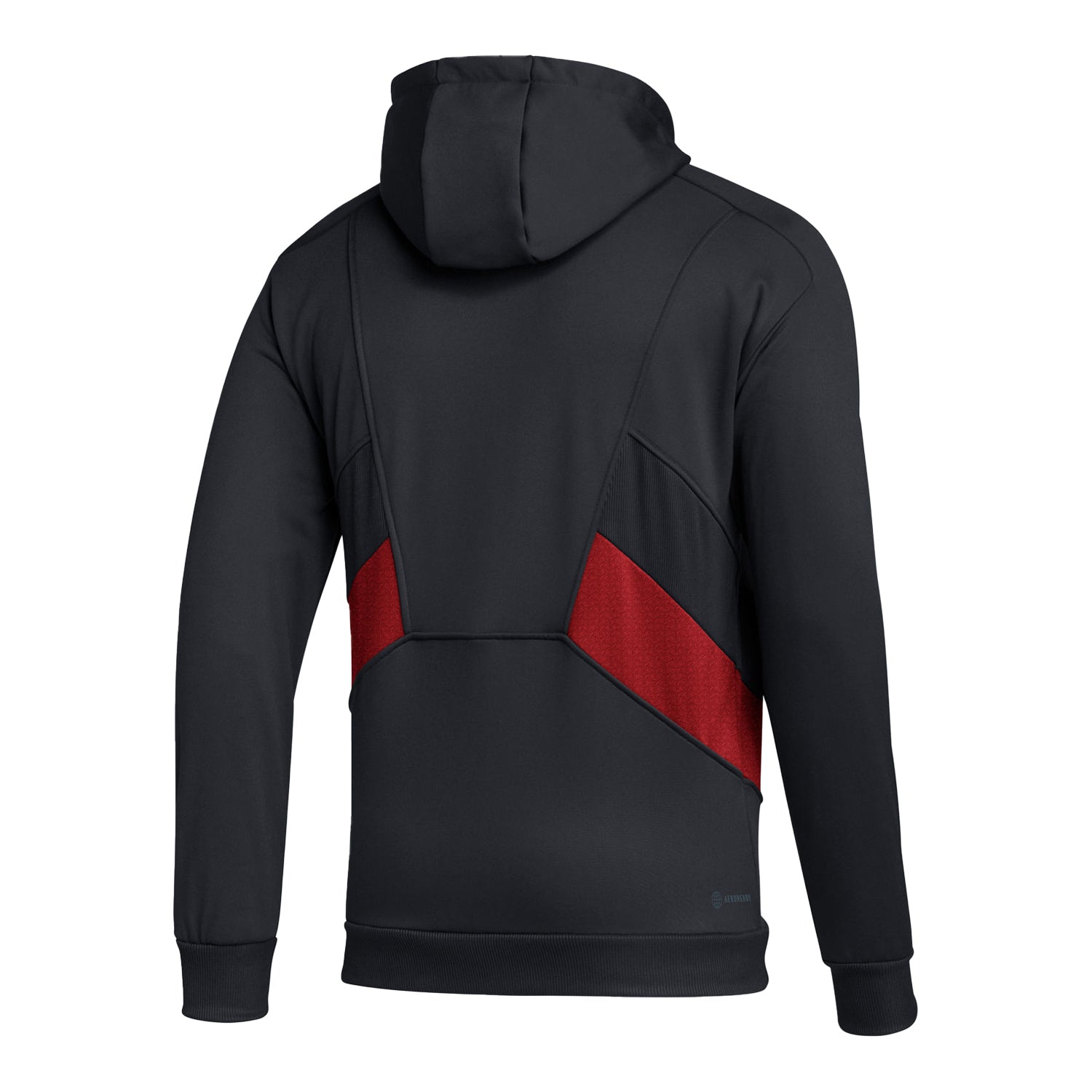 Indiana Hoosiers Adidas Sideline Full Zip Black Jacket - Back View