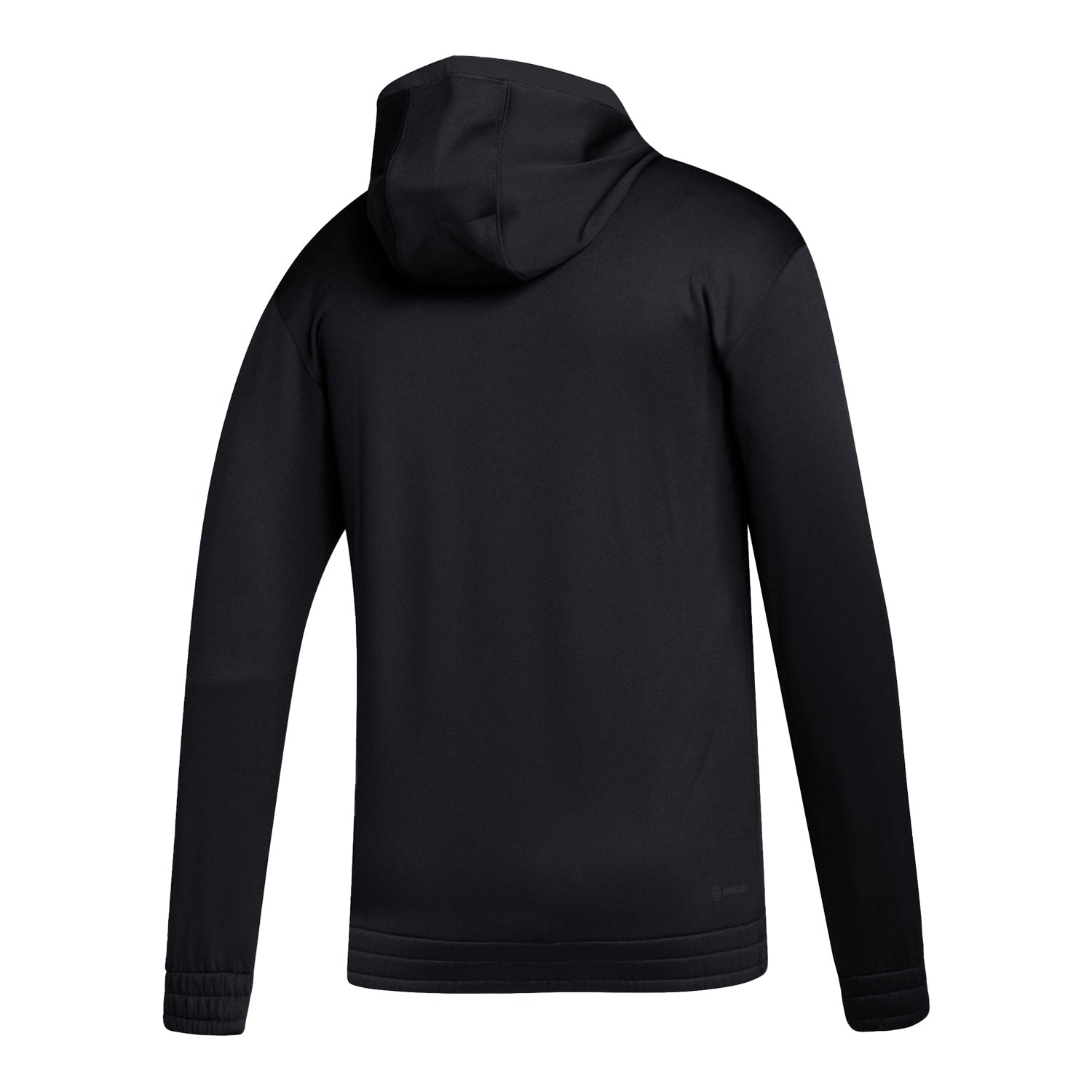 Indiana Hoosiers Adidas Sideline Locker Fade Stripe Black Hood - Back View