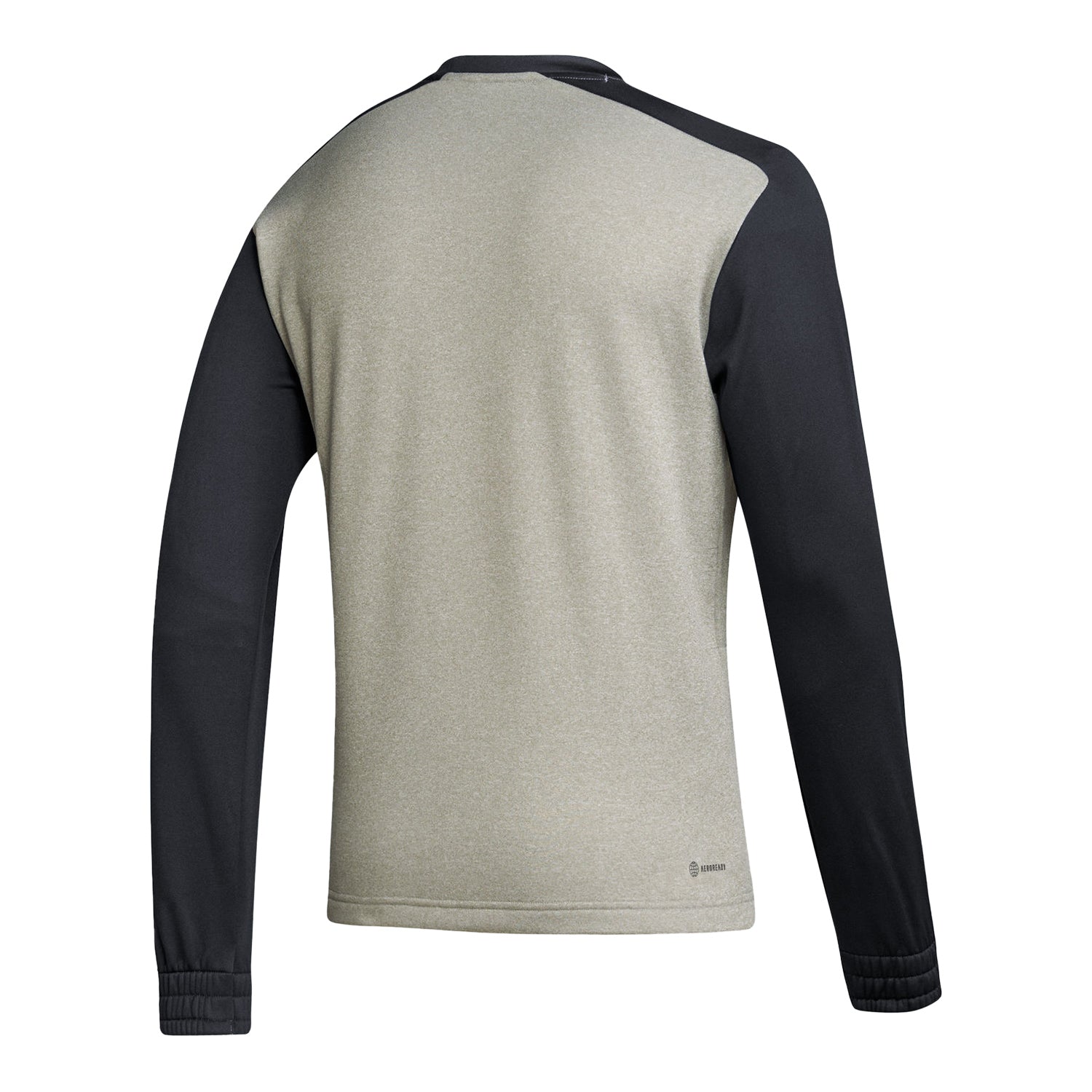 Indiana Hoosiers Adidas Sideline Locker Logo Black Crew - Back View